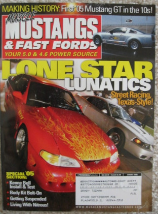 MUSCLE MUSTANGS & FAST FORDS 2005 AUG - 2V SHOOTOUT